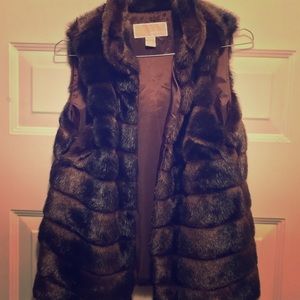 Faux fur vest